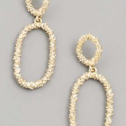 Ring Ring Oval Drop Earrings Jewelry