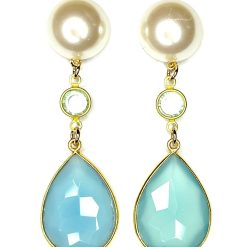 Blue Chalcedony Earring